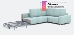 Диван П-образный Rivalli Уолтер ШП 1000 + 1000 + оттоманка + угловая секция + 1000 (Charlie Brick/полиалюминий) — фото 4