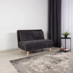 Диван DiArt Элли 1100 (велюр Sensey graphite/ножки светлые) — фото 2