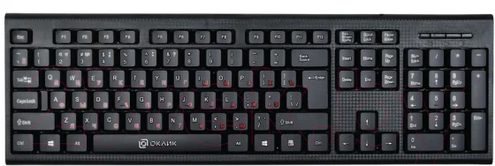 Клавиатура Оклик 120M (черный, USB)