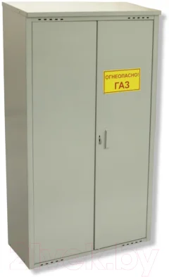 Шкаф для газового баллона Петромаш 1.4м slkptr2714 (2x50л, серый) — фото 5