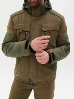 Костюм для охоты и рыбалки Huntsman Торнадо -15°C Хаки Исландия (р.52-54/170-176) — фото 7