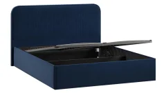 Полуторная кровать ТриЯ Тиффани Тип 1 c ПМ 140x200 (микровелюр Wellmart Blue) — фото 4