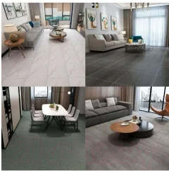 Комплект панелей ПВХ Lako Decor Самоклеящаяся 30x30 Черный мрамор / LKD-81036-1 (28шт) — фото 6