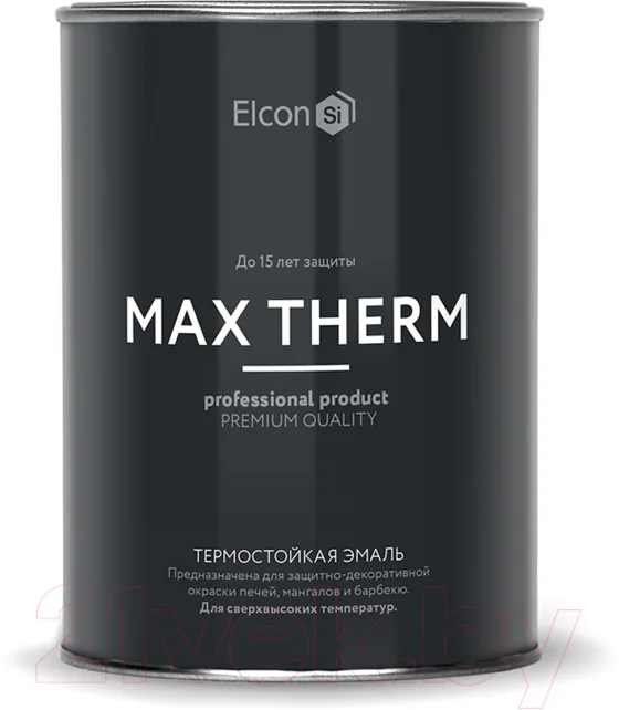 Эмаль Elcon Термостойкая до 400C (800г, серый)