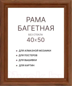 Рамка Декарт 40x50 8Л3793 (коричневый) — фото 1