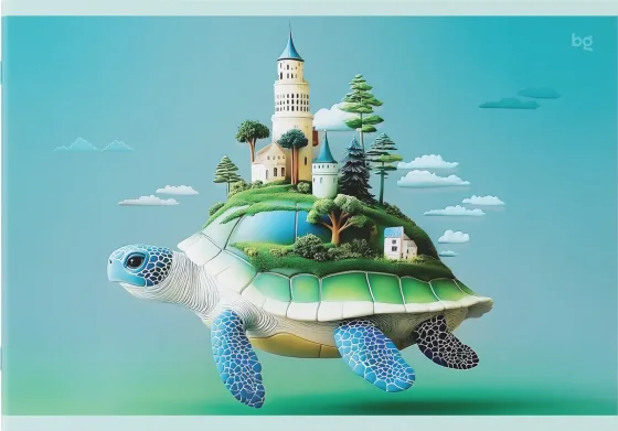 Альбом для рисования BG Где спят океаны А4 / АР4ск40_пл 06077 (40л)