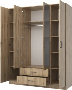 Шкаф Mio Tesoro Хюгге 4D2S Z (дуб наварра) — фото 3