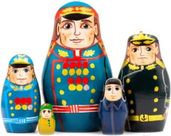 Матрешка сувенирная Брестская Фабрика Сувениров Солдаты Великой Победы / 5310 — фото 1