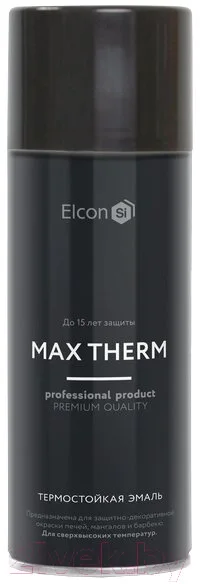Эмаль Elcon Термостойкая до 700C (520мл, красно-коричневый)