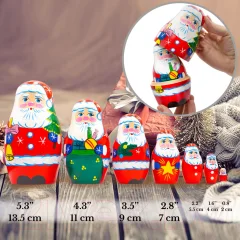 Матрешка сувенирная Брестская Фабрика Сувениров В виде санта клауса 7110 — фото 4