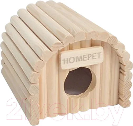 Домик для клетки Homepet Ракушка. Деревянный / 78045