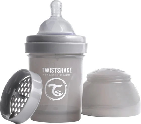 Бутылочка для кормления Twistshake Антиколиковая 79088 (125мл, пастельный серый)