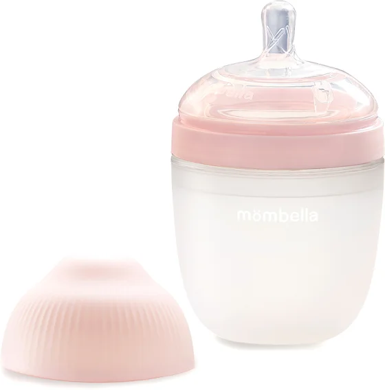 Бутылочка для кормления Mombella 8139 (210мл, розовый)