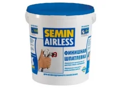 Шпатлевка готовая Semin Airless Garnissant для безвоздушного нанесения (20кг, синяя крышка) — фото 1