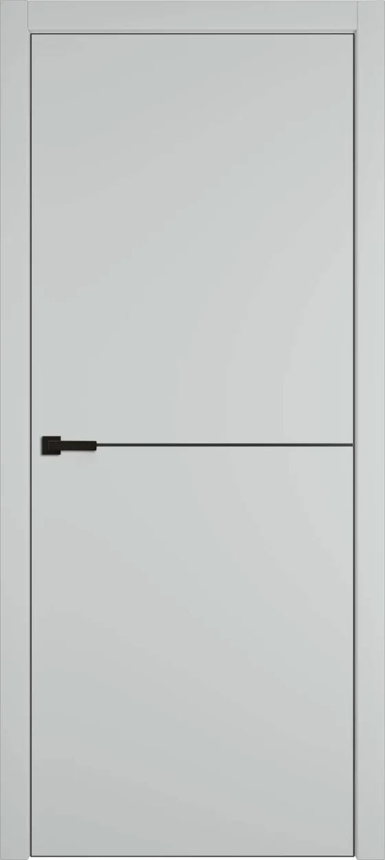 Дверь межкомнатная Emalex Basic 1 70x200 (Steel/ABS Black)