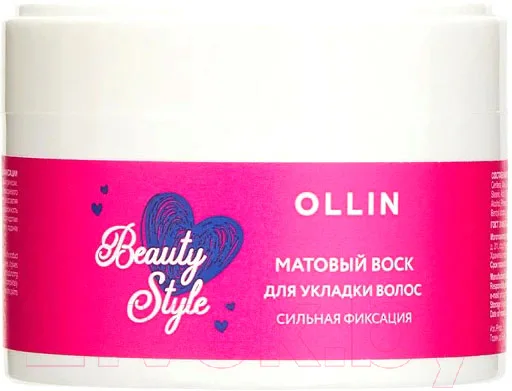 Воск для укладки волос Ollin Beauty Style Матовый сильной фиксации (50г)