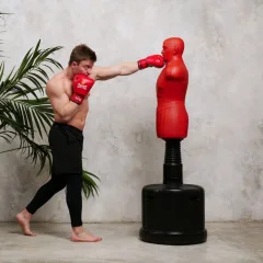 Боксерский манекен DFC Boxing Punching Man-Medium TLS-BR (красный) — фото 10