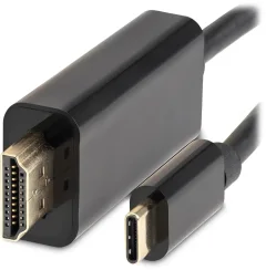 Кабель/переходник Buro BU-TYPEC-HDMI-1.5M (1.5м, черный) — фото 5