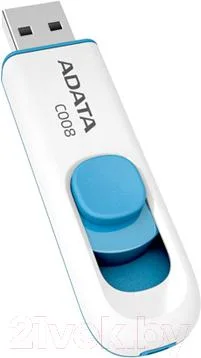 USB flash накопитель A-data C008 White-Blue 16 Gb (AC008-16G-RWE)