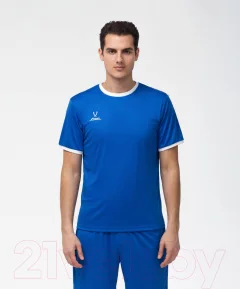 Футболка игровая футбольная Jogel Camp Origin Jersey / JFT-1020 (XXXL, синий/белый) — фото 4
