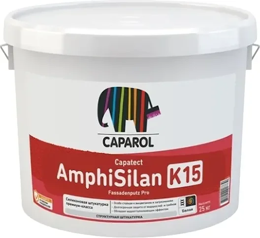 Штукатурка готовая декоративная Caparol Capatect AmphiSilan Fassadenputz Pro K15 База3 (25кг)