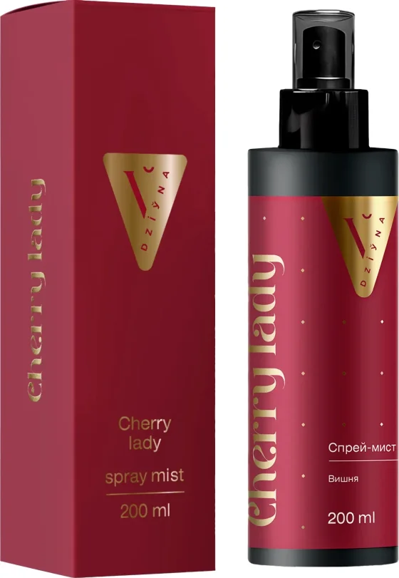 Спрей для тела Dziyna Cherry Lady Парфюмированный для тела и волос (200мл)