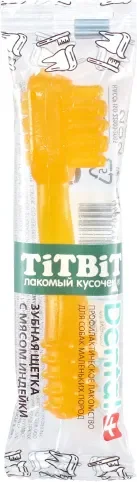 Лакомство для собак TiTBiT Dental+ Зубная щетка с мясом индейки / 19863 (35шт./упак.)