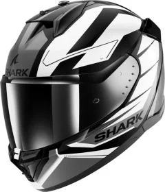 Мотошлем Shark Helmets D-Skwal 3 Sizler (р. 2XL, черный/белый/серый) — фото 7