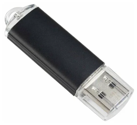 USB flash накопитель Perfeo E01 64GB / PF-E01B064ES (черный)