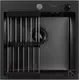 Мойка кухонная Arfeka Eco AR 50x50 + CL AR + DS AR (Black Decor PVD Nano, с дозатором и коландером) — фото 7