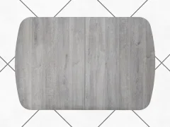 Обеденный стол AMC Elite Е19(1100) D2 (черный/дуб уайт-ривер песочно-бежевый) — фото 4