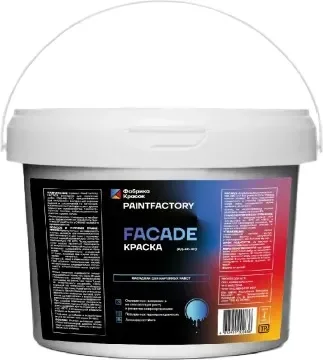 Краска PaintFactory Facade фасадная для наружных работ (7кг, белый)