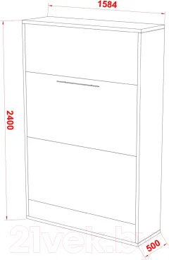 Кровать-трансформер Макс Стайл Fidji BySpan 140x200x36 (дымчатый алмаз 813РО) — фото 5
