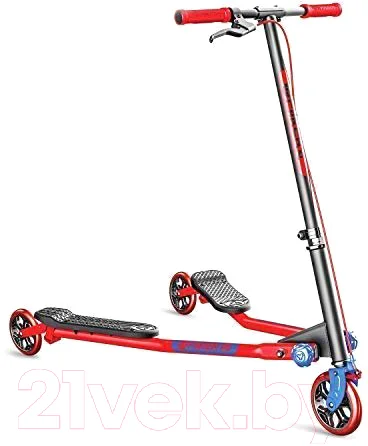 Самокат детский Yvolution Fliker Air A3 Инерционный / 101057 (красно-синий)