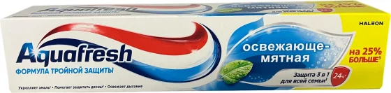 Зубная паста Aquafresh Fresh and Minty Освежающе-Мятная (125мл)