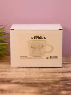 Чашка ILikeGift Glamorous bow FC242365 (pink) — фото 7