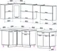 Кухонный гарнитур Interline Мила Gloss 50-12x27 (белый глянец/дуб вотан/травертин серый) — фото 10