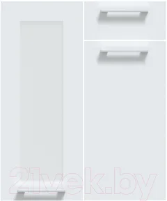 Кухонный гарнитур Interline Мила Gloss 50-12x29 (белый/серый/травертин серый) — фото 5