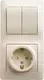 Блок выключатель+розетка Systeme (Schneider) Electric Glossa GSL000274 — фото 4