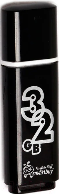 USB flash накопитель SmartBuy Glossy Black 32Gb (SB32GBGS-K)