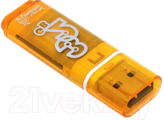 USB flash накопитель SmartBuy Glossy Orange 32GB (SB32GBGS-Or)