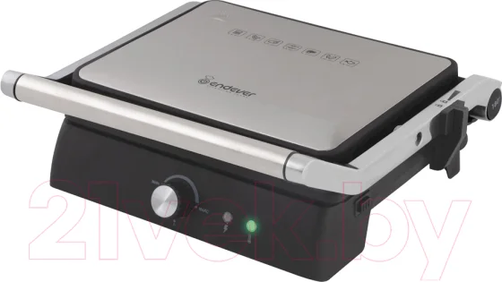 Электрогриль Endever Grillmaster 225 (серебристый/черный)