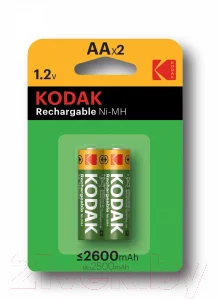 Комплект аккумуляторов Kodak HR6-2BL 2600mAh