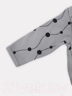 Распашонка Rant Hugs And Kisses / 5373-68 (pattern Grey, р.68) — фото 3