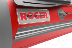 Надувная лодка Roger Boat Hunter Keel 3500 (малокилевая, красный/серый) — фото 2