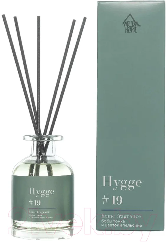 Аромадиффузор Arida Home Hygge №19 Бобы тонка и цветок апельсина (100мл)