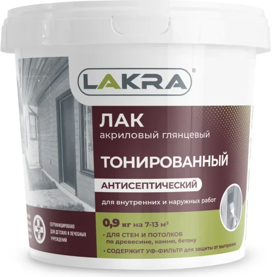 Лак Лакра ВД тонированный (900г, сосна)