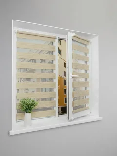 Рулонная штора Lm Decor Винтаж ДН LB 50-02 67x160 (бежевый) — фото 3