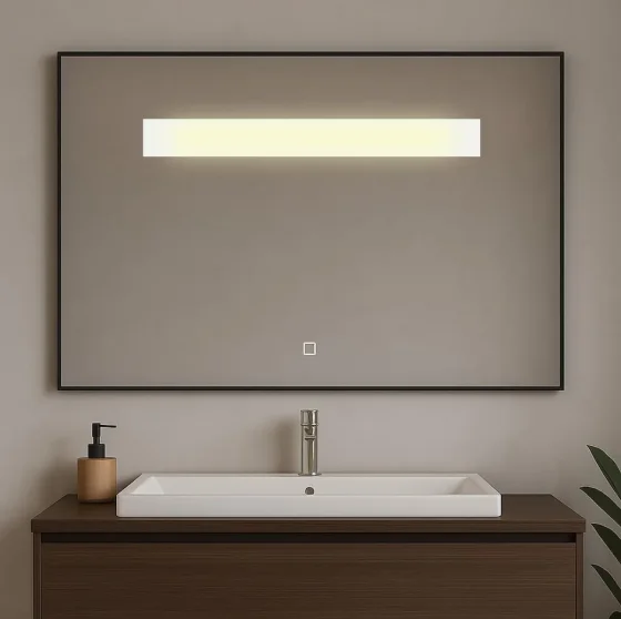 Зеркало Emze Line 66x85 / LED.LINE.66.85.CHE (черный)