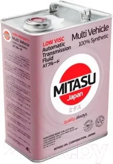 Трансмиссионное масло Mitasu Low Viscosity MV ATF / MJ-325-4 (4л) — фото 3